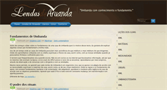 Desktop Screenshot of lendasdearuanda.com