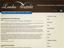 Tablet Screenshot of lendasdearuanda.com